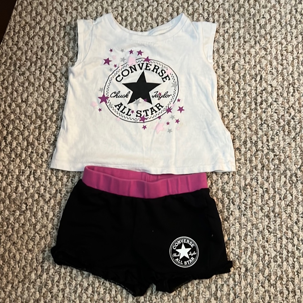 Toddler converse matching set! Size 2t